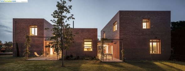 Casas modernas hechas con ladrillo mejorado